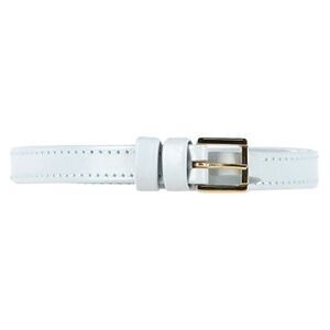 Elie Saab Slim Belt in Light Blue Leather